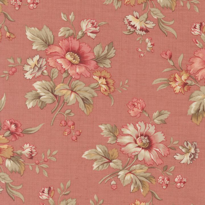 Pink flowers in pink - 13981 16 - Joie De Vivre  - French General.jpg