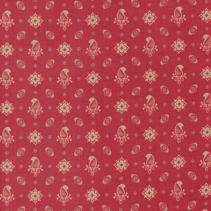 Pink Flowers in red - 13965 15 - Rouenneries - French General.jpg