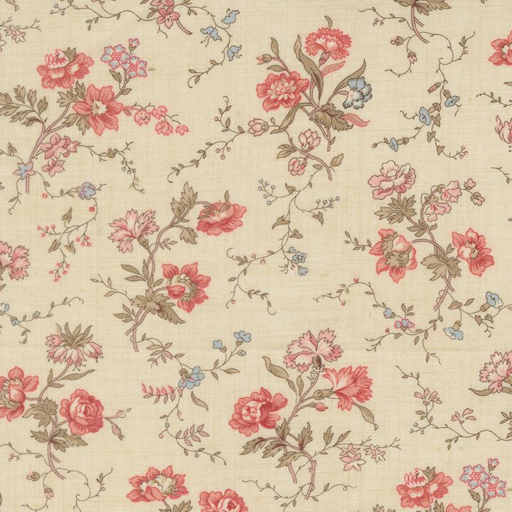 Little flowers&leaves in cream - 13991 11 - Fleur De Paris - French General.jpg