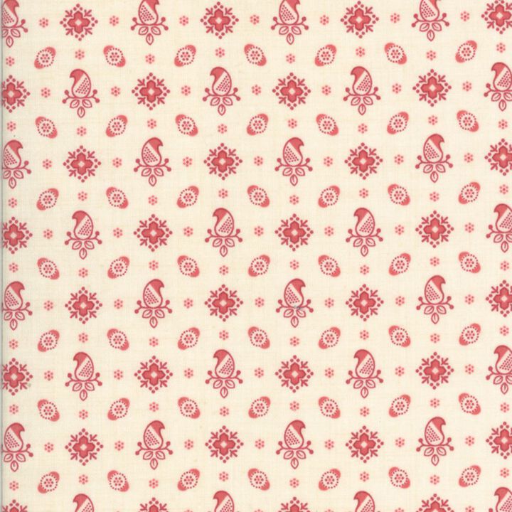 Pink Flowers in cream - 13965 11 - Rouenneries - French General.jpg