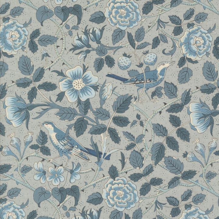 Blue Flowers and Birds in grey - 13972 14 - Sacre Bleu - French General.jpg