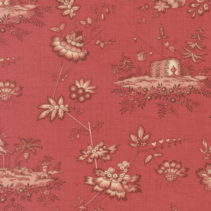 Red Flowers in red. - 13992 16 - Fleur De Paris - French General.jpg