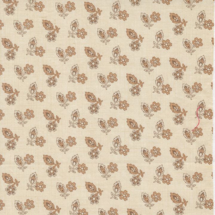 Little cream flowers and leaves in cream - 13985 11 - Joie De Vivre  - French General.jpg