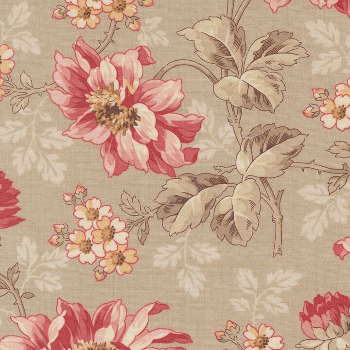 Flowers in beige  - 13980 14 -Joie De Vivre  - French General.jpg