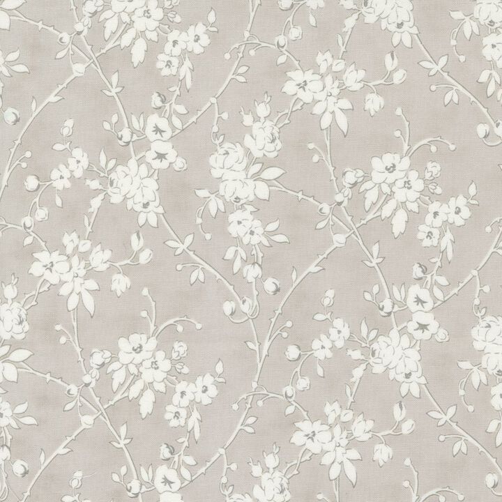 Little white flowers in grey - 44343 14 - Honeybloom -  3Sisters - Moda.jpg
