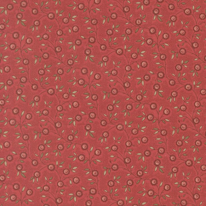 Litttle Red Flowers in red - 13995 15 - Fleur De Paris - French General.jpg