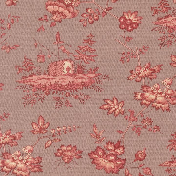 Red Flowers in old Pink - 13992 18 - Fleur De Paris - French General.jpg