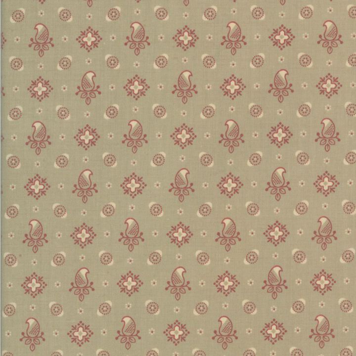 Cream Flowers in grey - 13965 16 - Rouenneries - French General.jpg