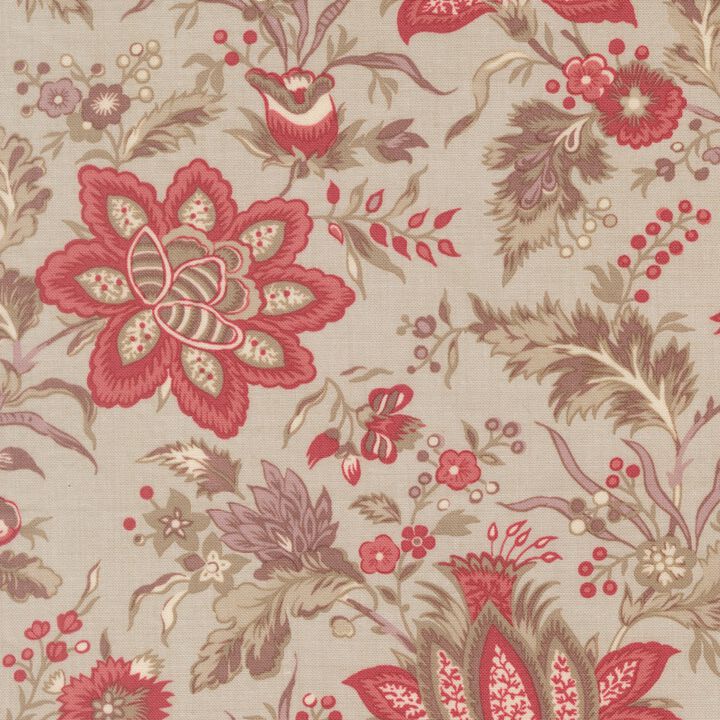 Flowers&Leaves in grey - 13990 14 - Fleur De Paris - French General.jpg