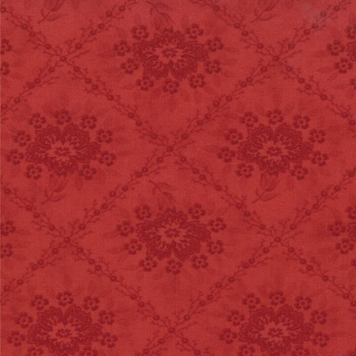 Crosshatched - Midwinter Red - Minick &Simpson 14761-13. 