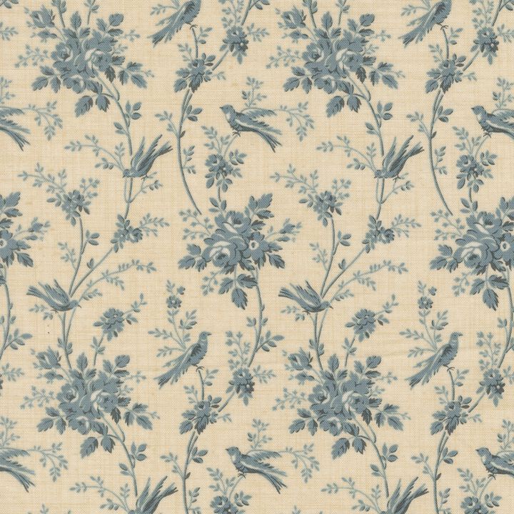 Blue flowers&Birds - 13996 12 - Fleur De Paris - French General.jpg